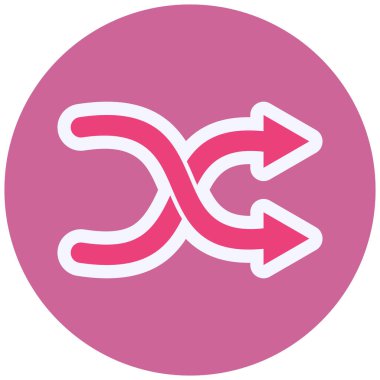 Karıştırma simgesinin vektör illüstrasyonu