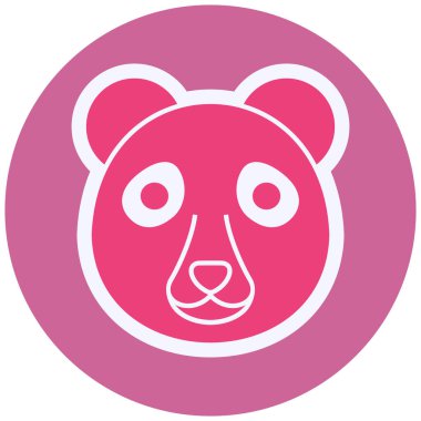 Panda  web icon vector illustration
