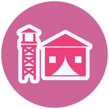 vector illustration of Military Base