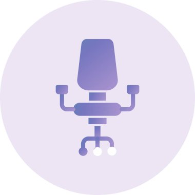 Sandalye. Web simgesi basit illüstrasyon