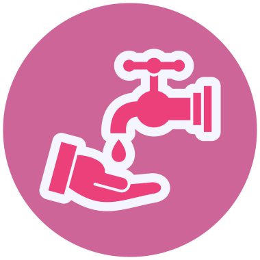 Ablution web icon vector illustration