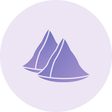 Samosas  web icon vector illustration