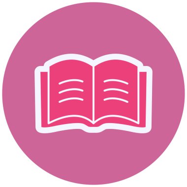 kitap simgesi vektör illüstrasyonu 