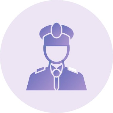 Captain  web icon vector illustration