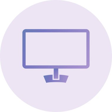 Monitör. Web simgesi basit tasarım