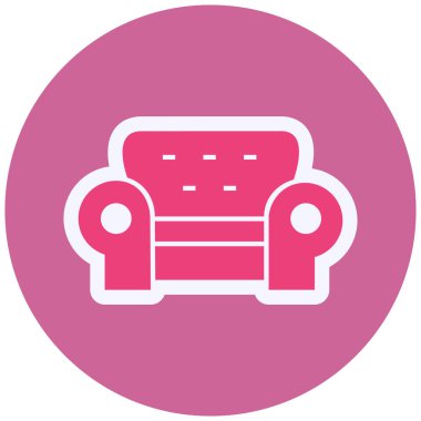  Koltuk Vektörü Şekil Simgesi Tasarımı