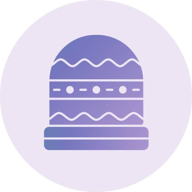 winter hat, web icon simple illustration