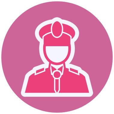 Captain  web icon vector illustration