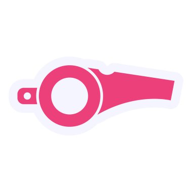 Islık. Web simgesi basit illüstrasyon