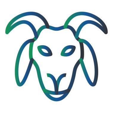 Goat  web icon vector illustration