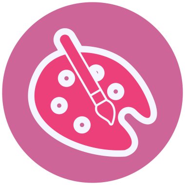 boya palet simgesi. vektör illüstrasyonu