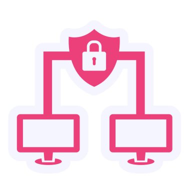 Güvenli Vektör Şekil Simgesi Tasarımı