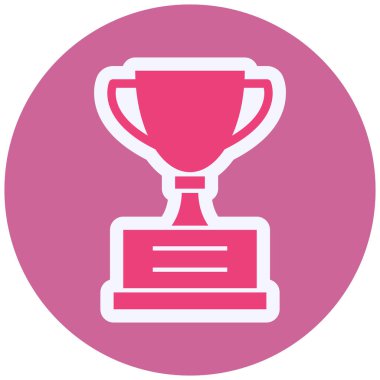 Kupa. Web simgesi basit illüstrasyon