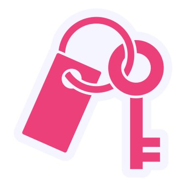 Anahtar. Web simgesi basit illüstrasyon 