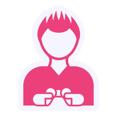 Oyuncu Çocuk Vektör Sembol Tasarımı 