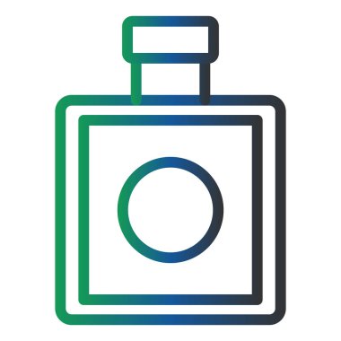 Parfüm Vektörü Kabartma Simgesi Tasarımı 