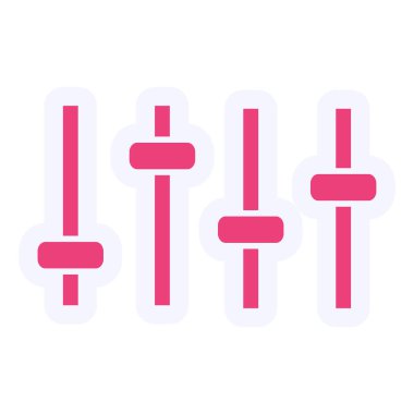 Ses Kontrolü. Web simgesi basit illüstrasyon