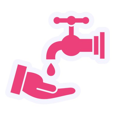 Ablution web icon vector illustration