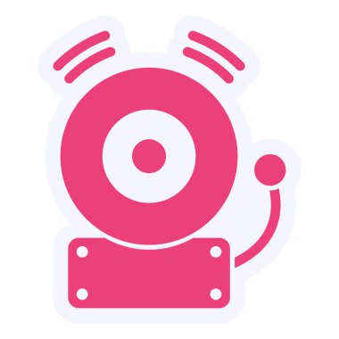 Buzzer Vector Glyph Icon Design