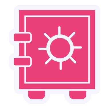 security system. simple illustration. Safe Box