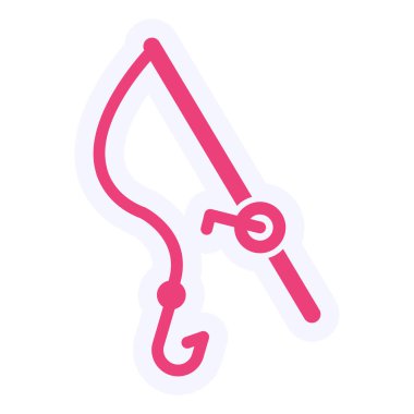 vector illustration of fishing icon