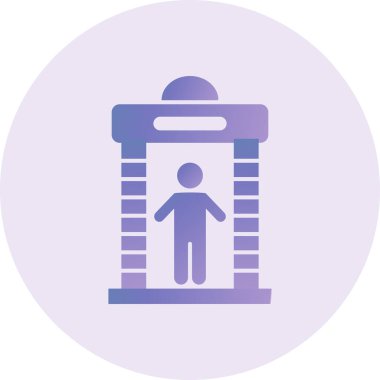 Metal dedektörünün vektör çizimi