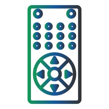 Uzaktan kumanda simge vektör çizim