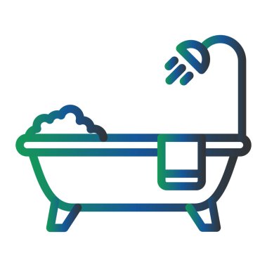 Küvet. Web simgesi basit illüstrasyon