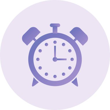 Saat. Web simgesi basit illüstrasyon