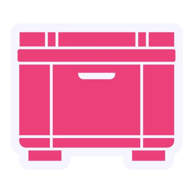 Freezer web icon simple illustration