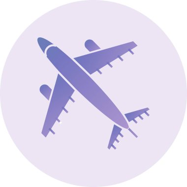 airplane icon, web simple illustration