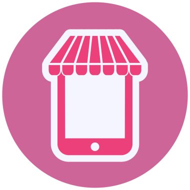 shopping vector icon modern simple illustration. Online Shop