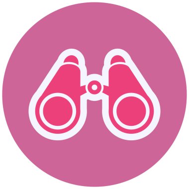 Dürbün. Web simgesi basit tasarım