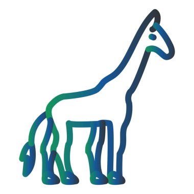 Giraffe web icon vector illustration