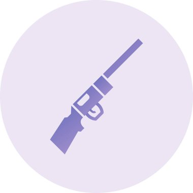 vector illustration of Rifle 