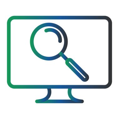 Arama simgesinin vektör illüstrasyonu