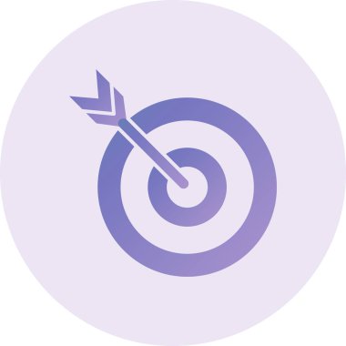 Hedef. Web simgesi basit illüstrasyon 