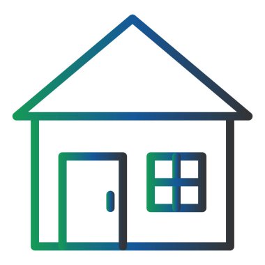 Ev simgesinin vektör illüstrasyonu