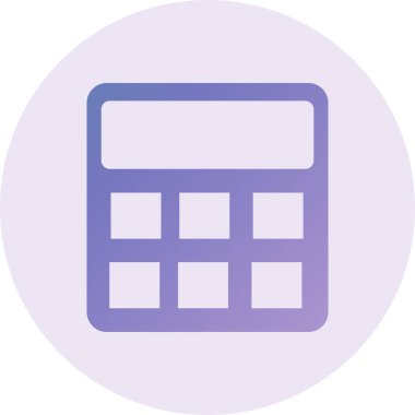 hesap makinesi simgesi, vektör illüstrasyonu