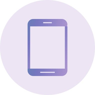 Tablet Vektör Kabartma Simgesi Tasarımı