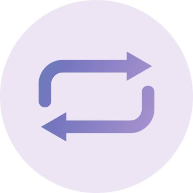 Tekrar et. Web simgesi basit tasarım