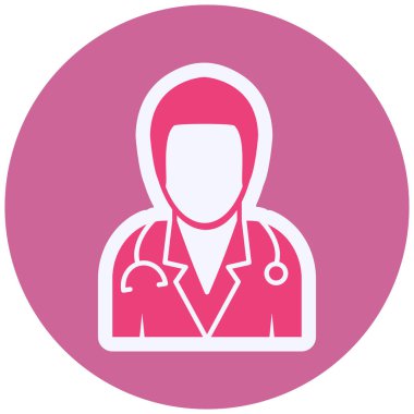 Doktor Vektör Şekil Simgesi Tasarımı