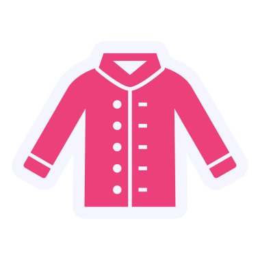 Ceket Vektörü Kabartma Simgesi Tasarımı