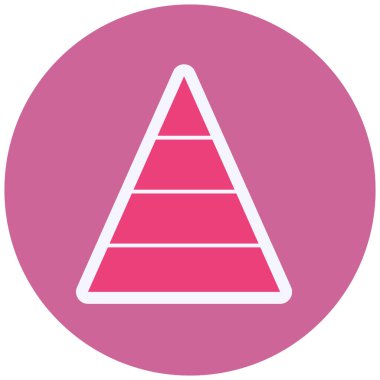 Pyramid . web icon simple illustration