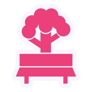 Çiçek. Web simgesi basit illüstrasyon