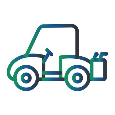 Golf Arabasının vektör çizimi