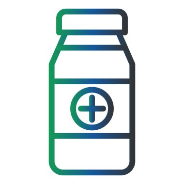 İlaç Vektörü Kabartma Simgesi Tasarımı