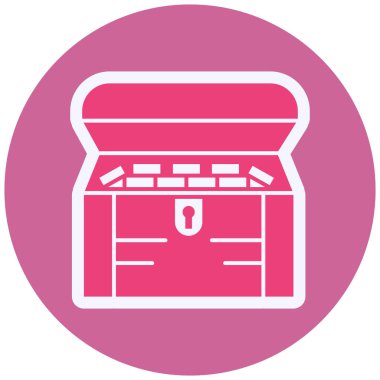 Treasure chest. web icon simple illustration
