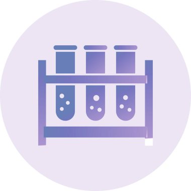 Test Tubes Vector Glyph Icon Design