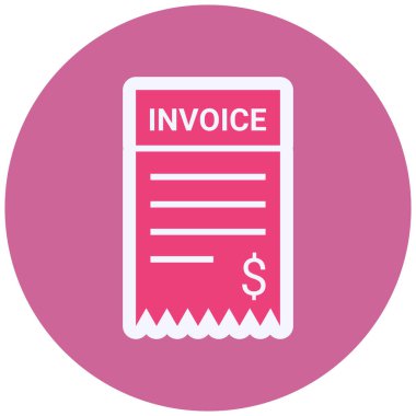 Fatura. Web simgesi basit illüstrasyon 